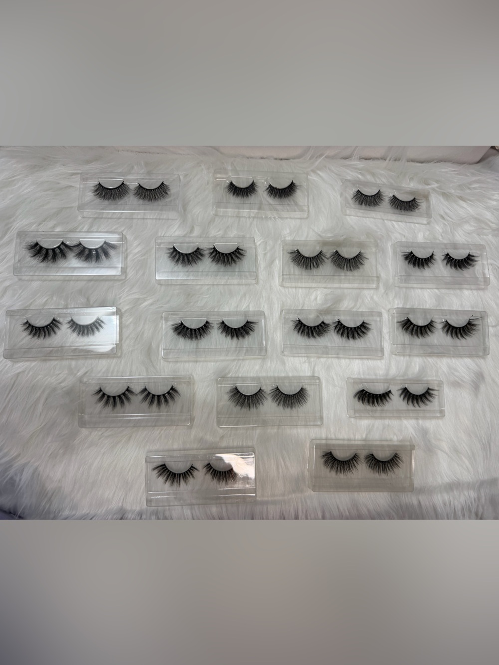 Black False Eyelash Set - Voluminous Strip Lashes